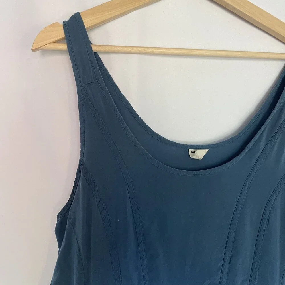 Intimately Free People blue flowy top comfortable women's size medium rayon